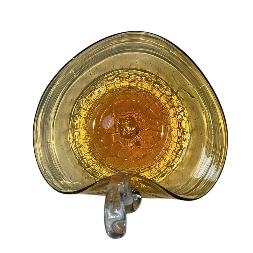 Glass swan‎ trinket dish